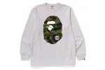 1ST CAMO BIG APE HEAD LS TEE sold by Bape
