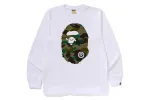 1ST CAMO BIG APE HEAD LS TEE sold by Bape
