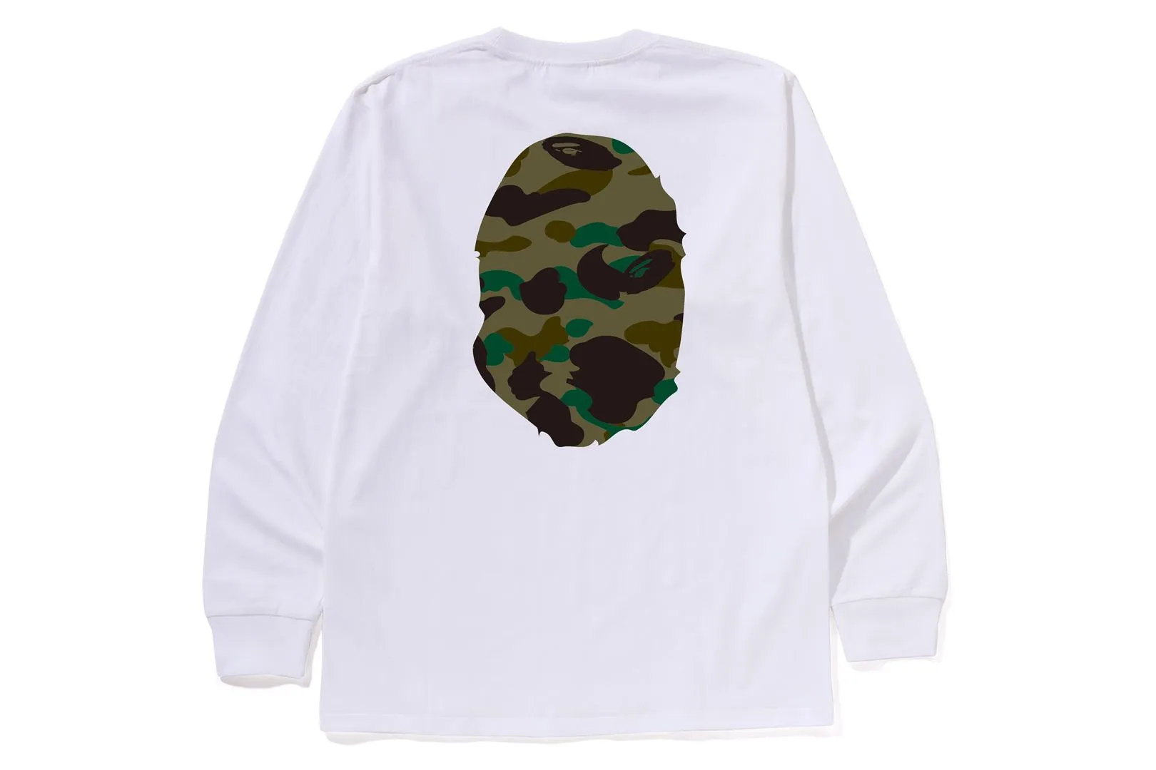 1ST CAMO BIG APE HEAD LS TEE sold by Bape product image thumbnail 2
