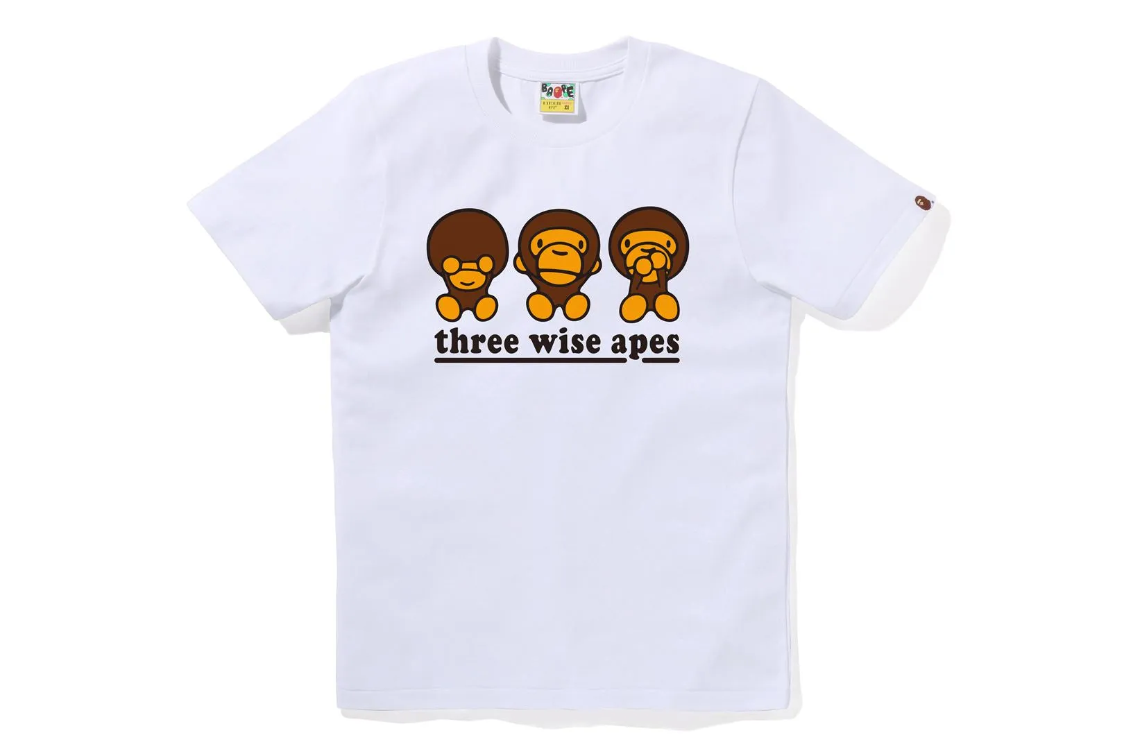 THREE WISE MILO TEE sold by Bape