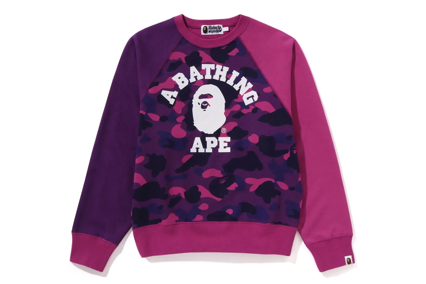 COLOR CAMO COLLEGE CREWNECK SWEATSHIRT sold by Bape product image thumbnail 4