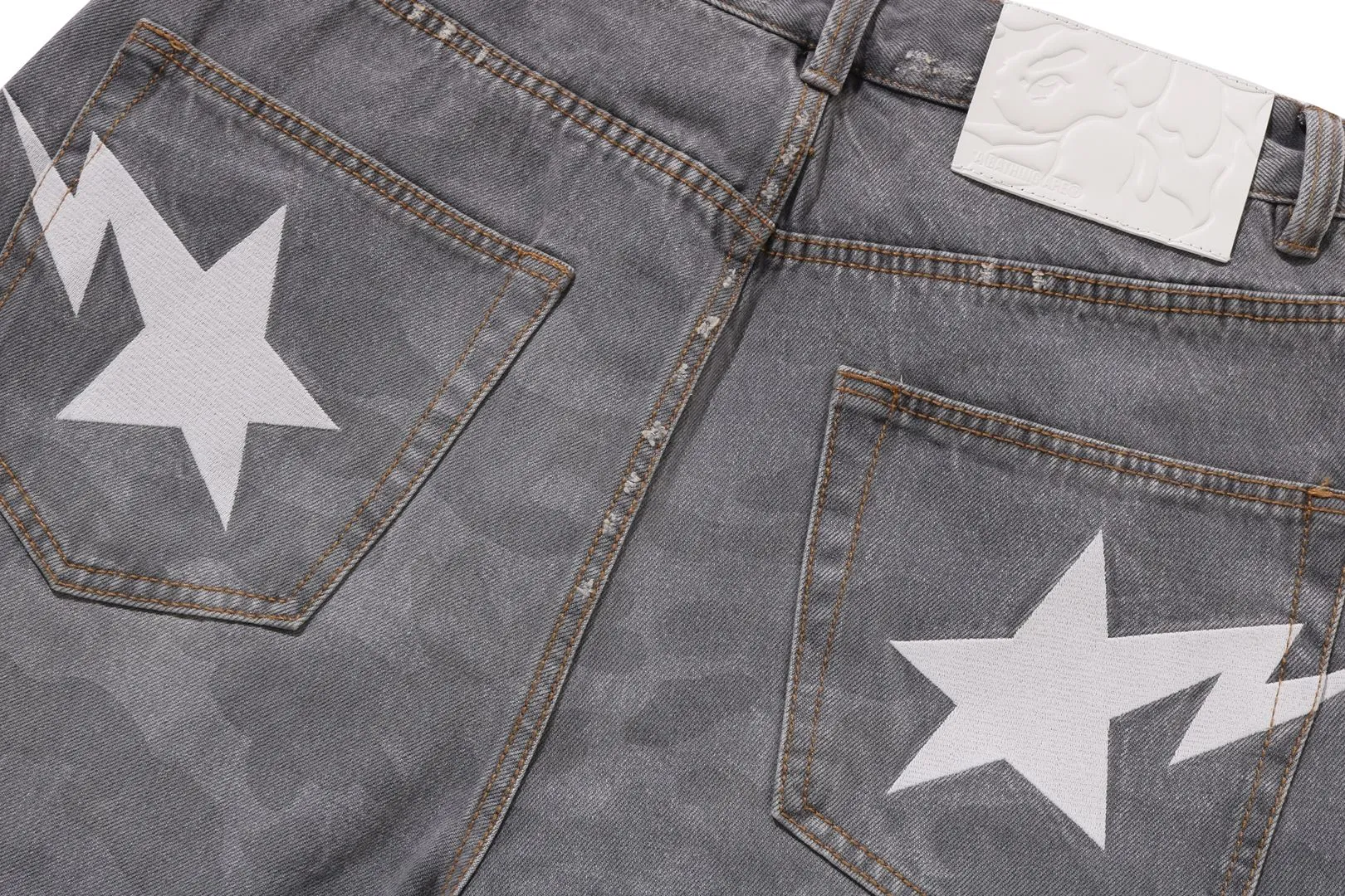 パンツ BAPE 1ST CAMO LOOSE FIT DENIM PANTS Buy A Bathing Ape 1St Camo Destroyed Loose Fit 12Oz Denim