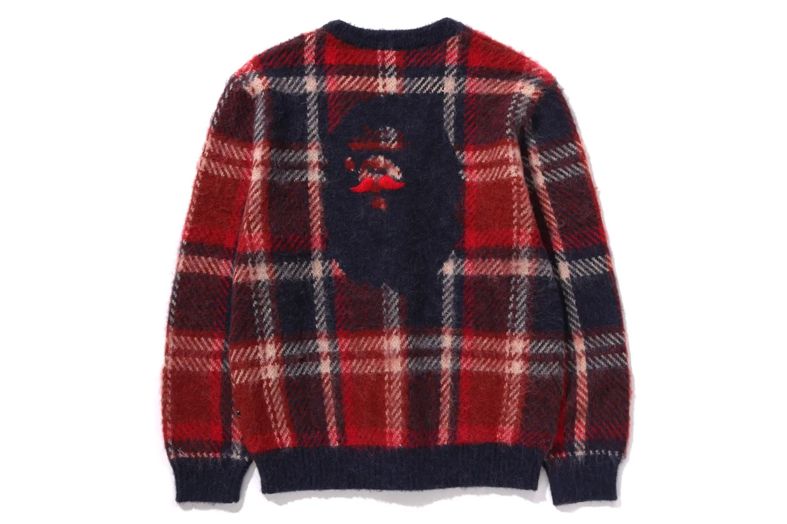 MR.BATHING APE MOHAIR CHECK JACQUARD CARDIGAN sold by Bape product image thumbnail 2