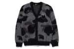 MR.BATHING APE CAMO MOHAIR JACQUARD CARDIGAN sold by Bape