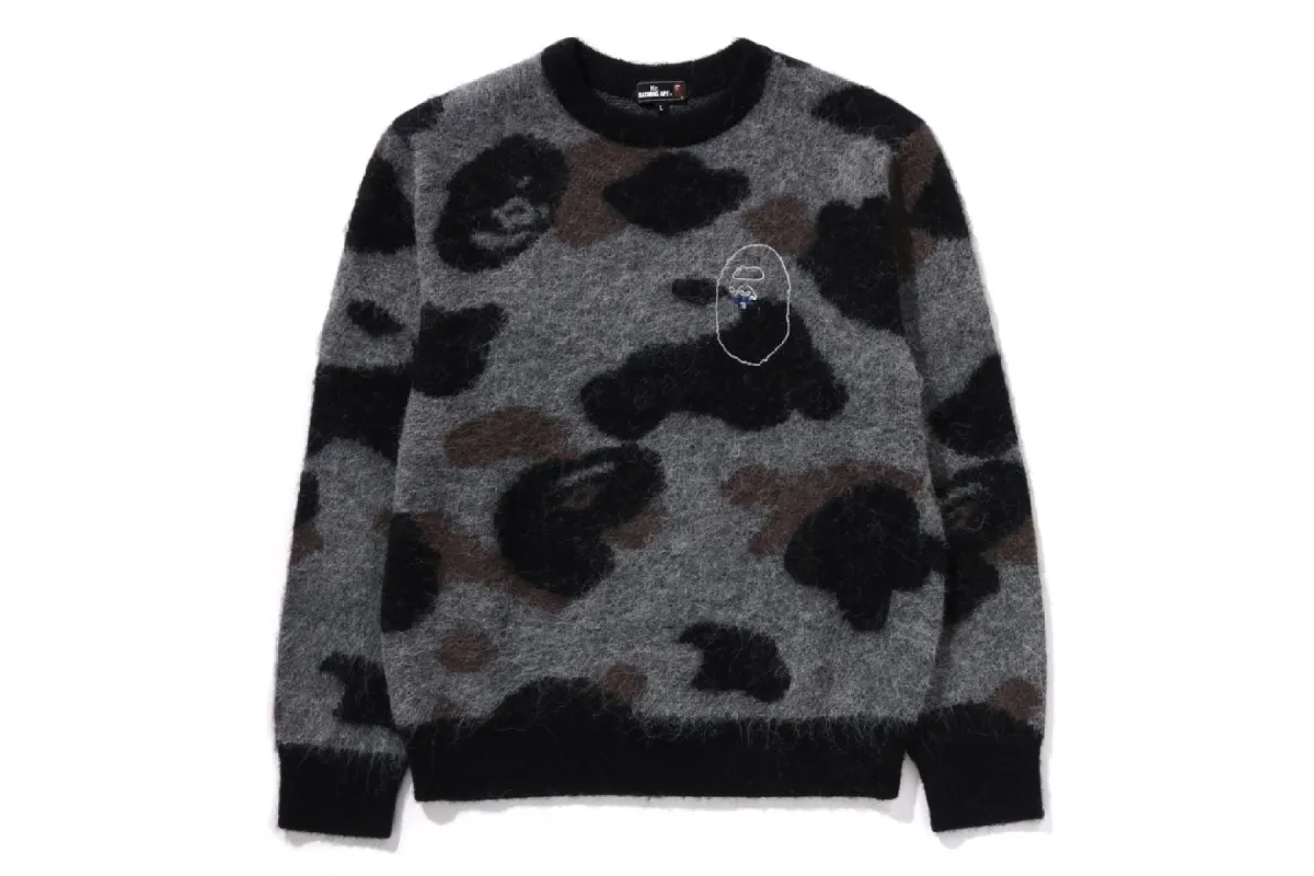 MR.BATHING APE CAMO JACQUARD SWEATER sold by Bape