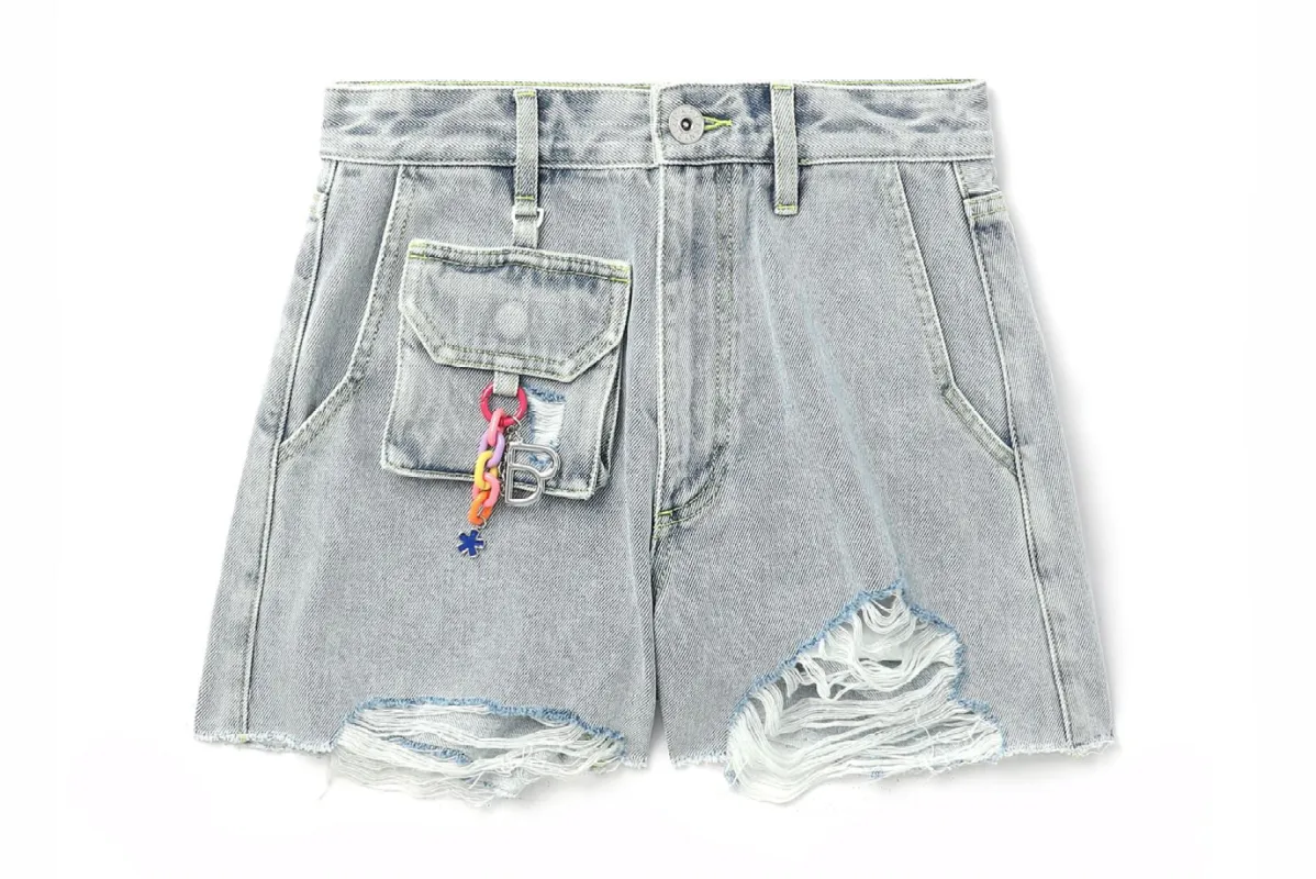 BAPY DISTRESSED SHORTS made by Bape