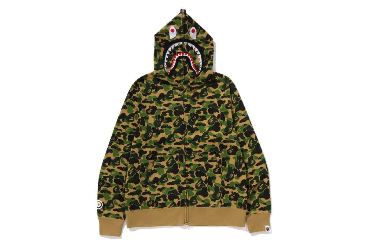 ABC CAMO SEPARATE SHARK FULL ZIP HOODIE sold by Bape