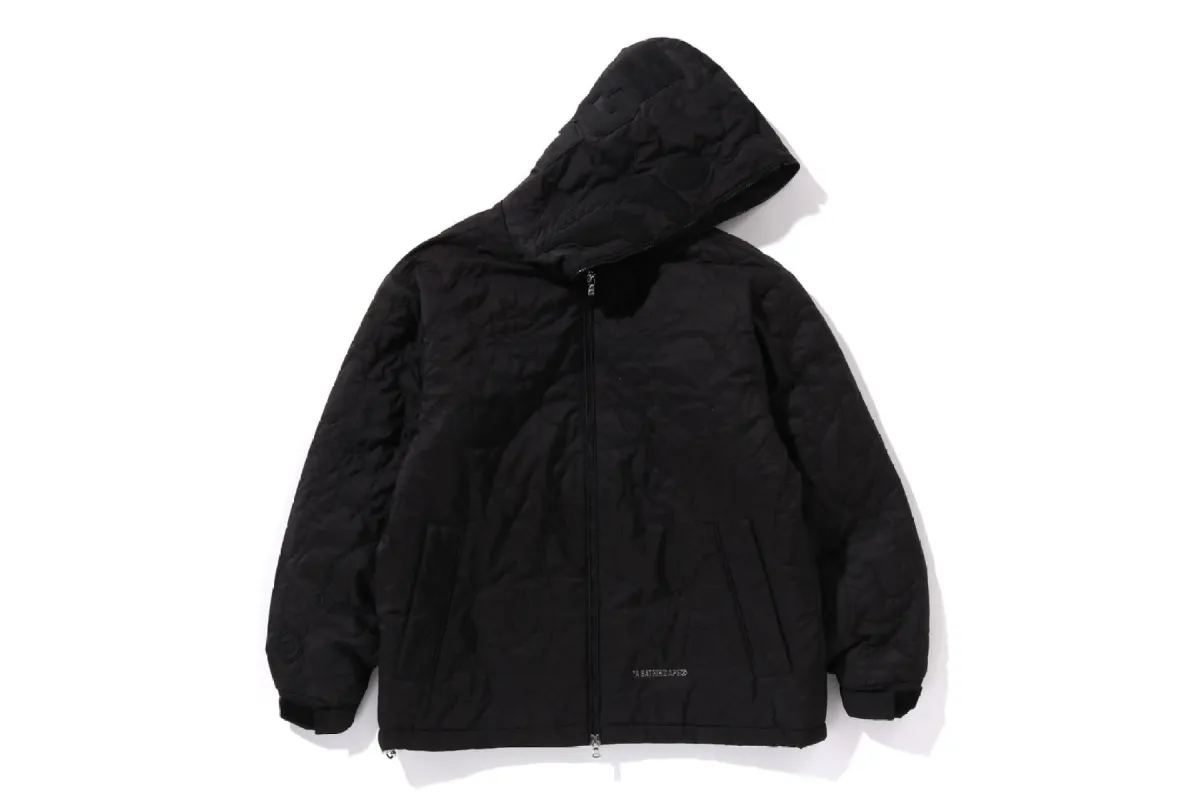 LINE CAMO QUILTED NYLON SHARK FULL ZIP JACKET sold by Bape