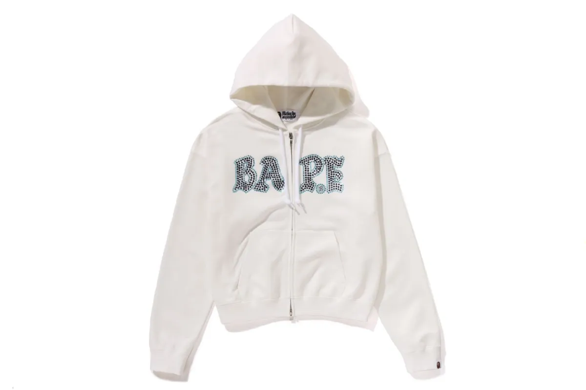 CRYSTAL STONE BAPE ZIP HOODIE sold by Bape