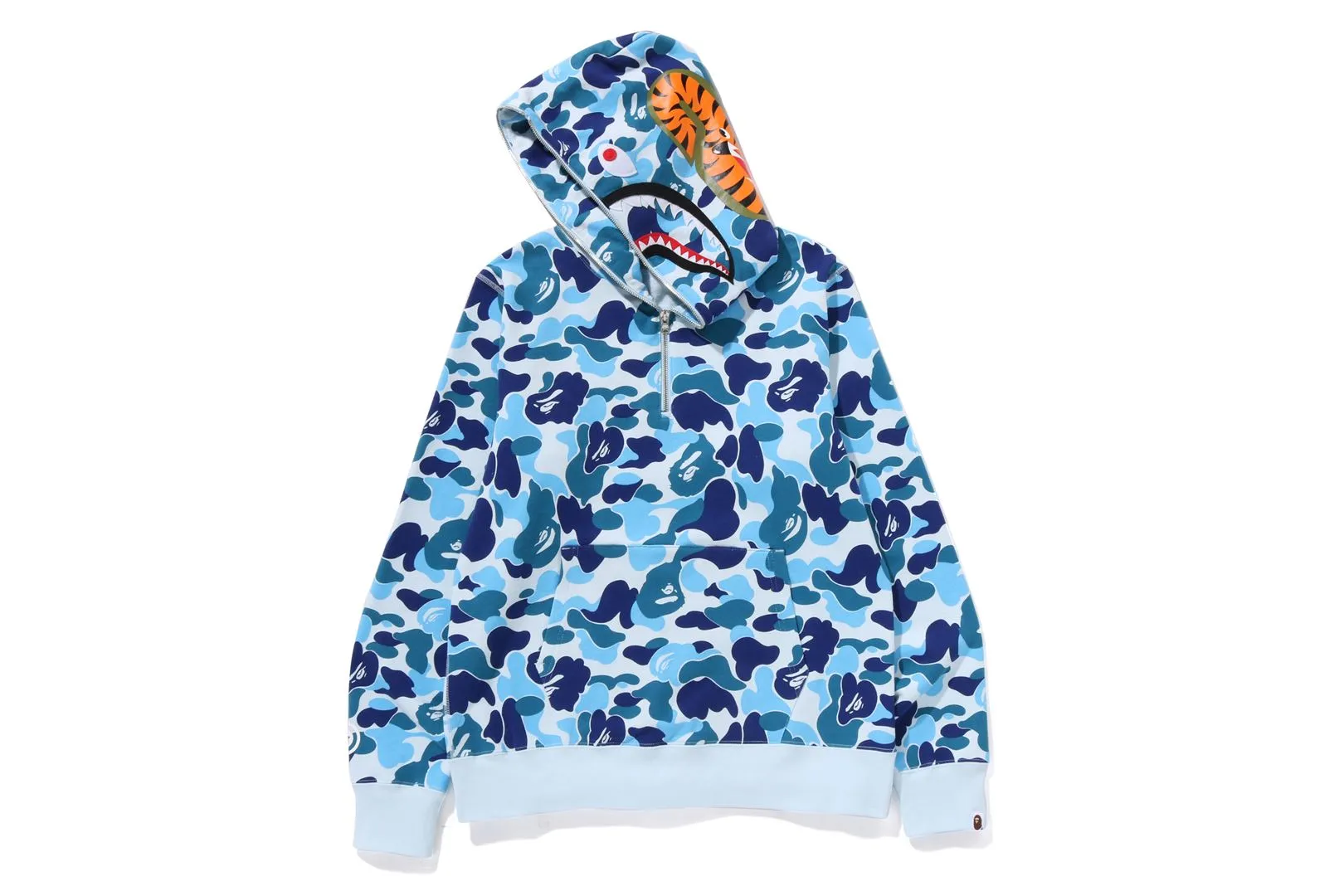 ABC CAMO SHARK HALF ZIP PULLOVER HOODIE sold by Bape product image thumbnail 2