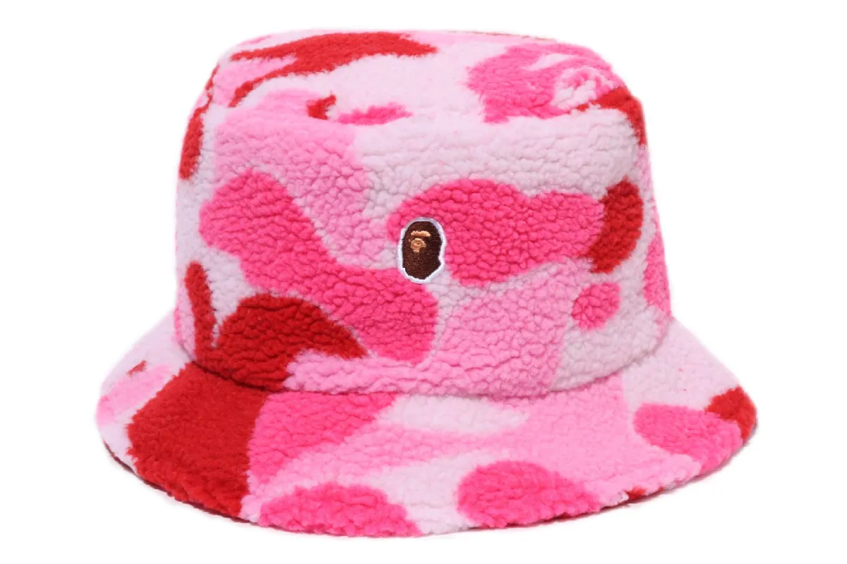ABC CAMO BOA FLEECE BUCKET HAT sold by Bape