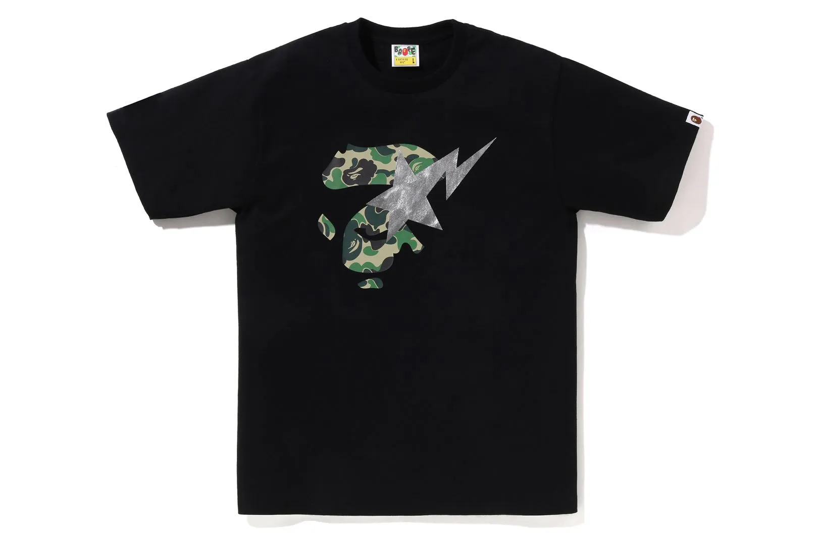 ABC CAMO APE FACE STA TEE sold by Bape