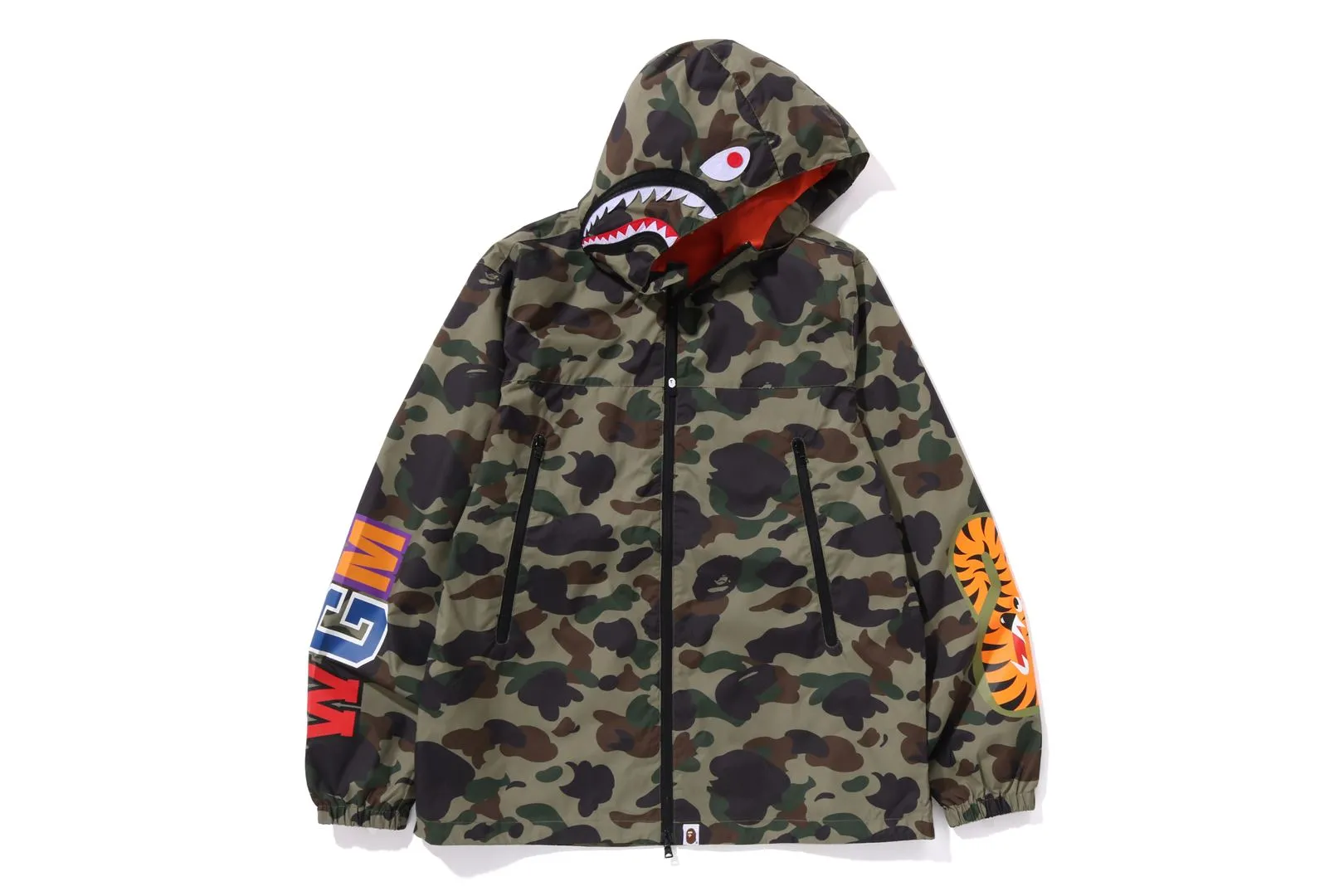 1ST CAMO SHARK HOODIE JACKET sold by Bape