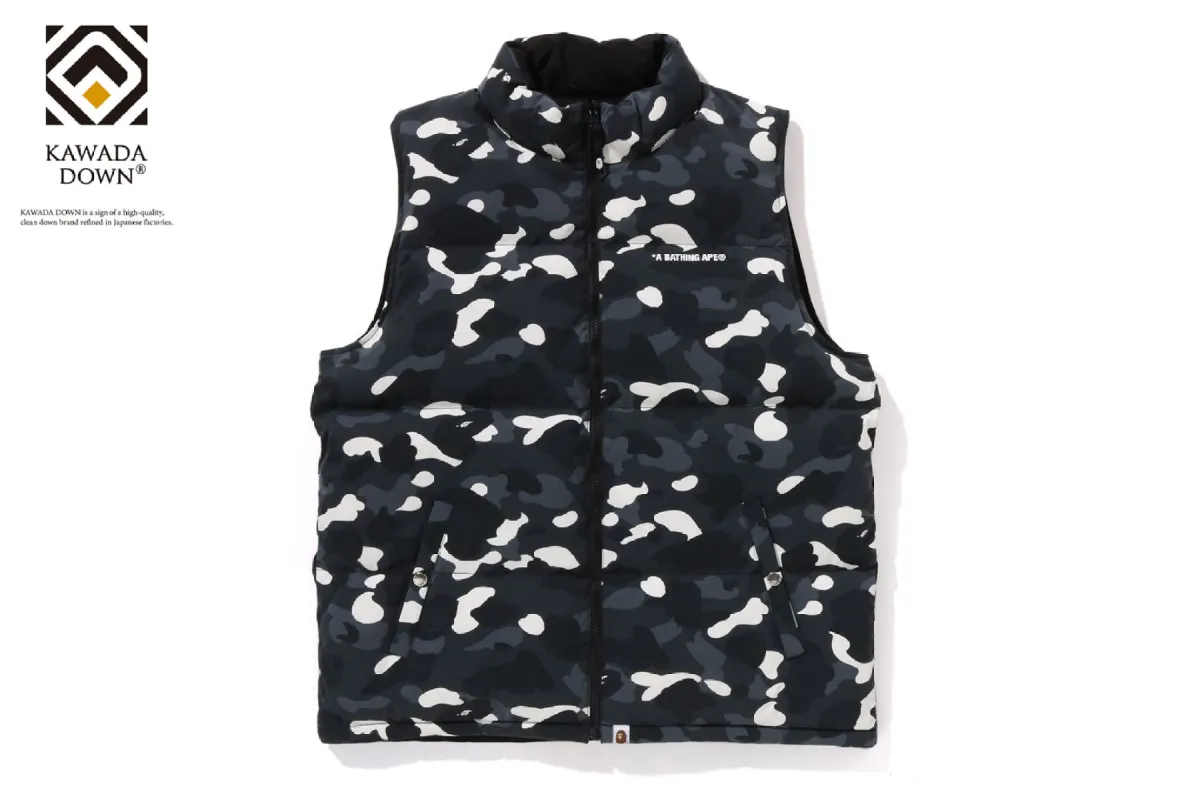 CITY CAMO REVERSIBLE DOWN VEST sold by Bape