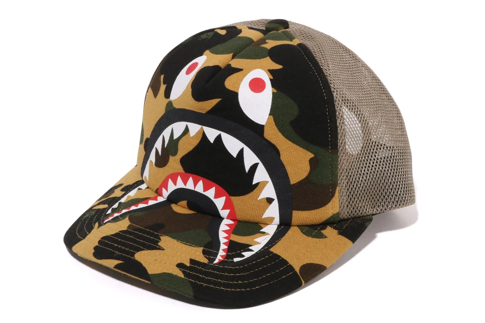 1ST CAMO SHARK MESH CAP sold by Bape product image thumbnail 4