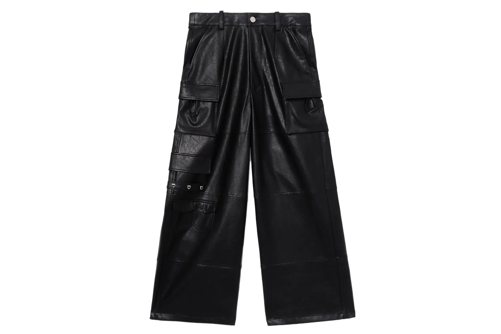 FAUX LEATHER CARGO PANTS sold by Bape