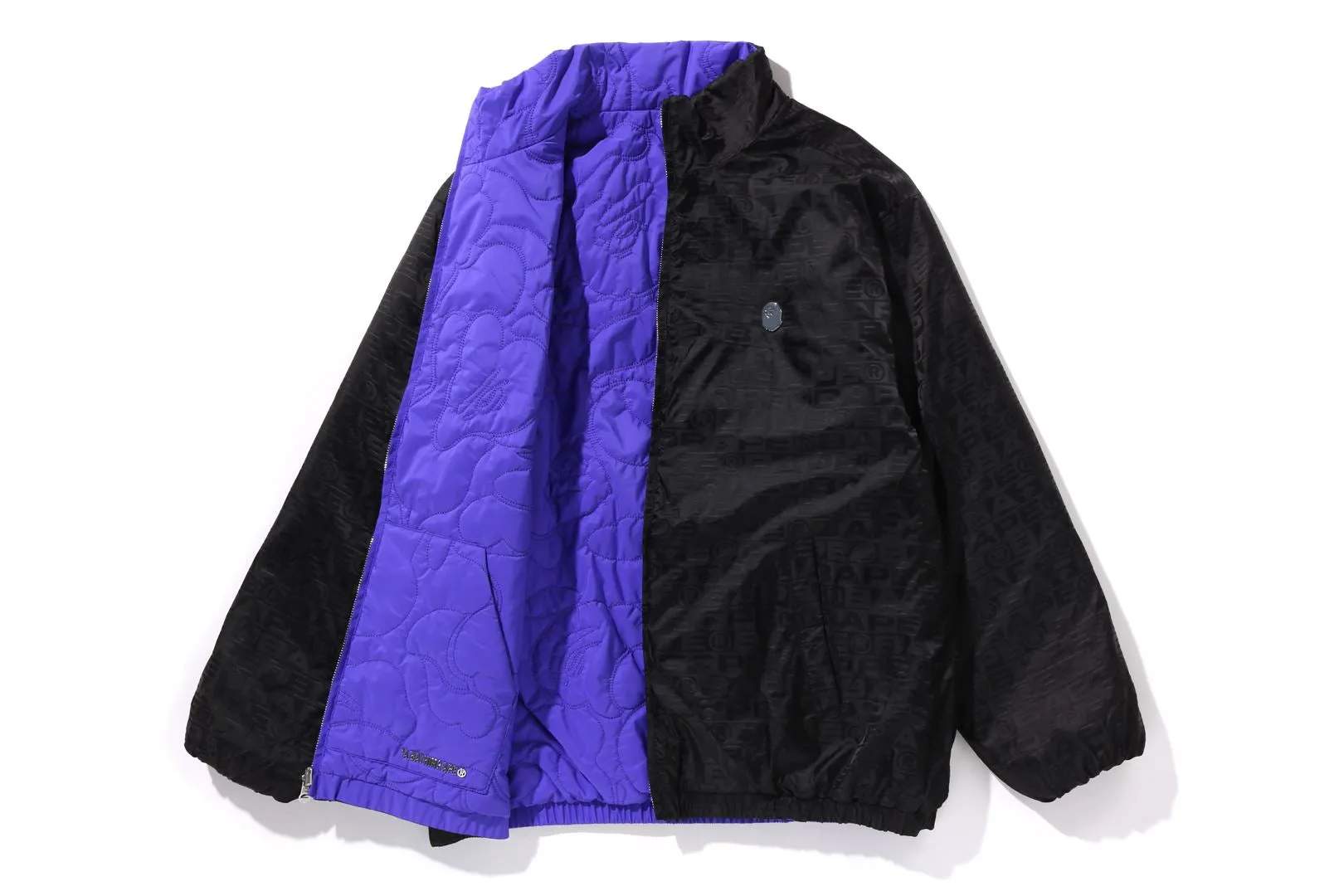 LUX SPORT PATTERN & LINE CAMO QUILTED REVERSIBLE JACKET sold by Bape product image thumbnail 3