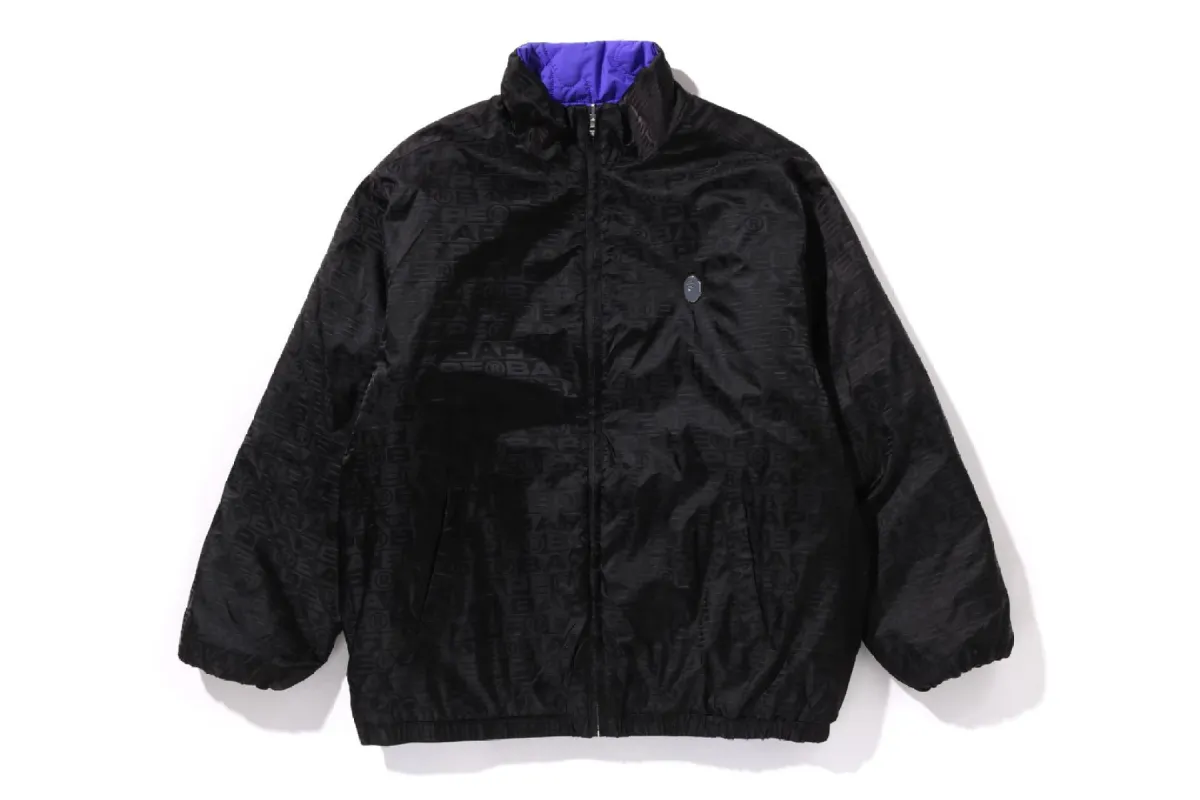 LUX SPORT PATTERN & LINE CAMO QUILTED REVERSIBLE JACKET sold by Bape