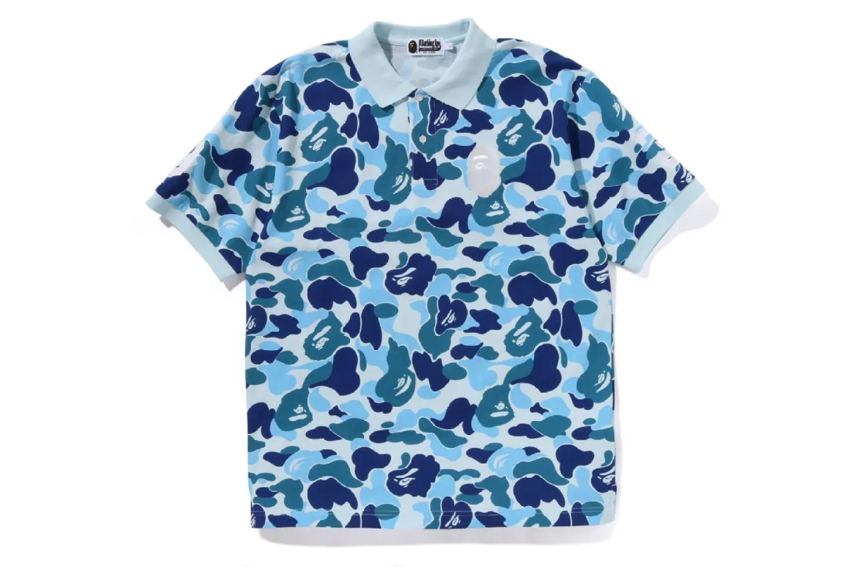 ABC CAMO LARGE APE HEAD POLO sold by Bape