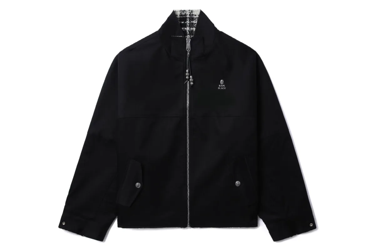 BAPE BLACK REVERSIBLE HARRINGTON JACKET sold by Bape