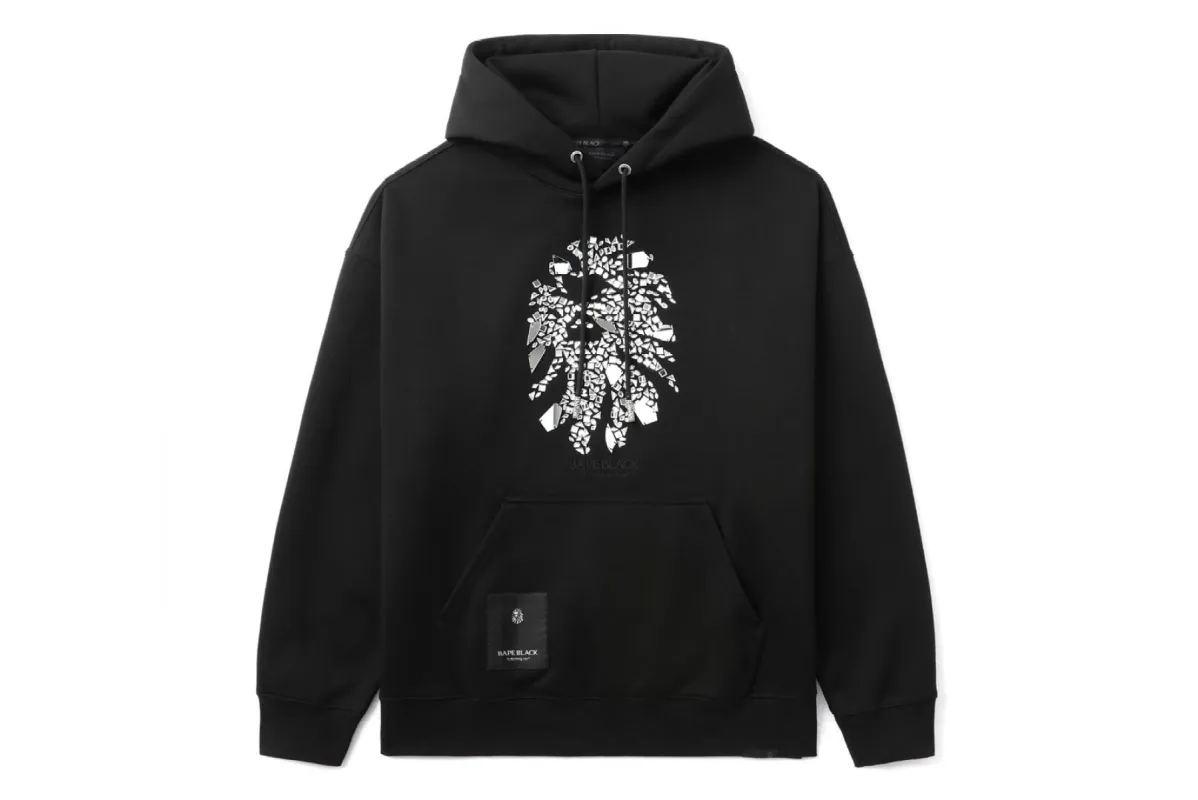BAPE College Graphic Pullover Hoodie / Grey | Parallel