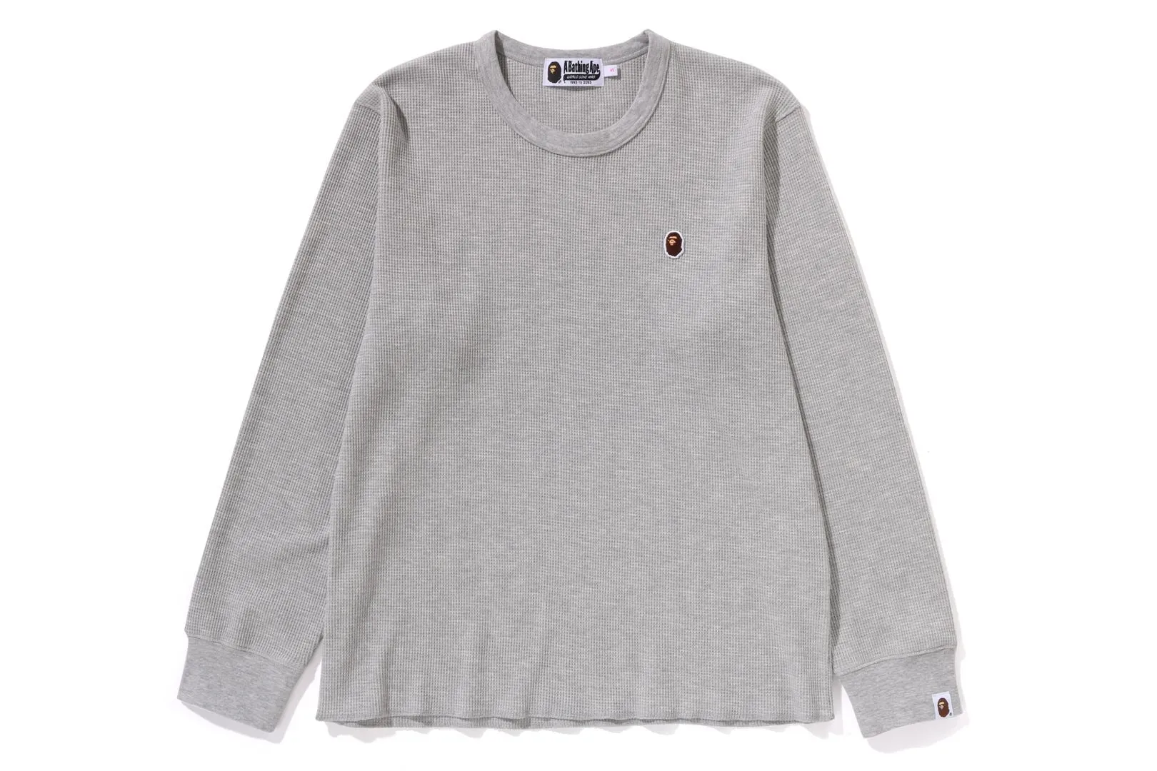 ONE POINT WAFFLE LS TEE sold by Bape