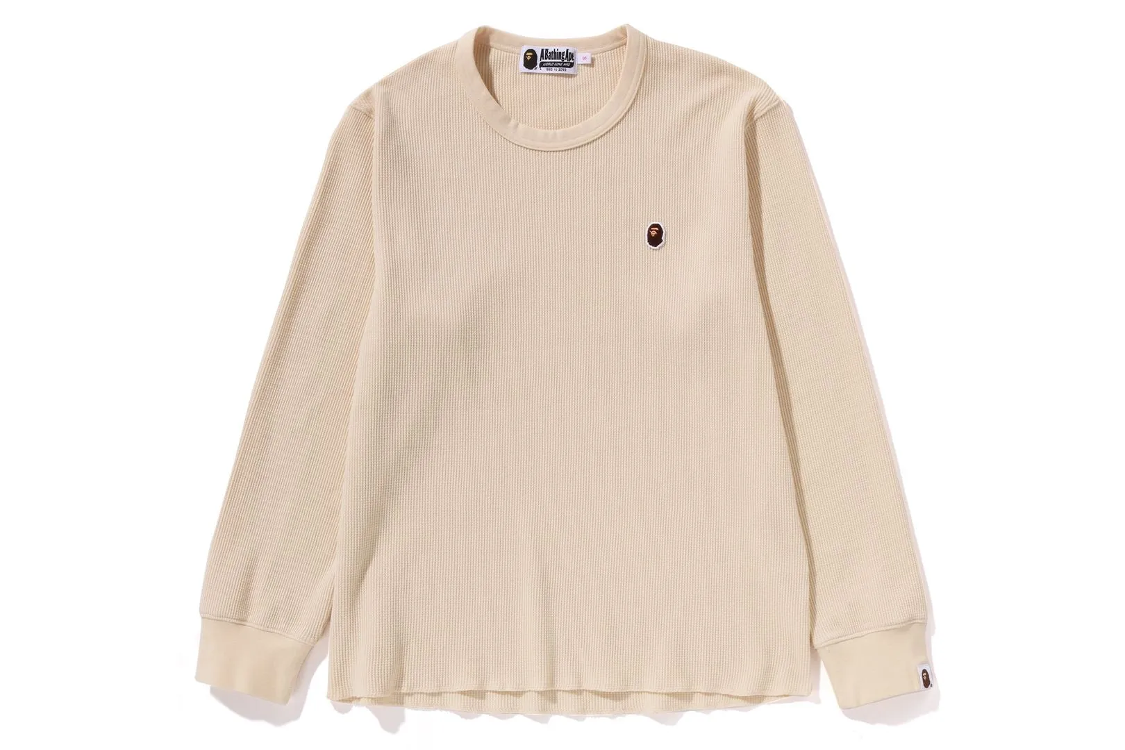 ONE POINT WAFFLE LS TEE sold by Bape product image thumbnail 5
