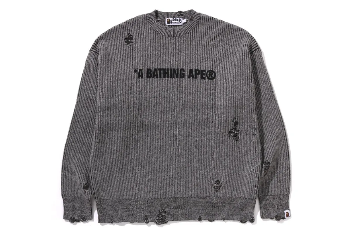 DAMEGE RELAXED FIT SWEATER sold by Bape