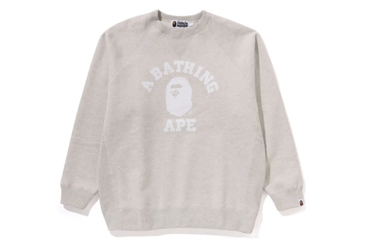 COLLEGE OVERSIZED CREWNECK SWEATSHIRT sold by Bape