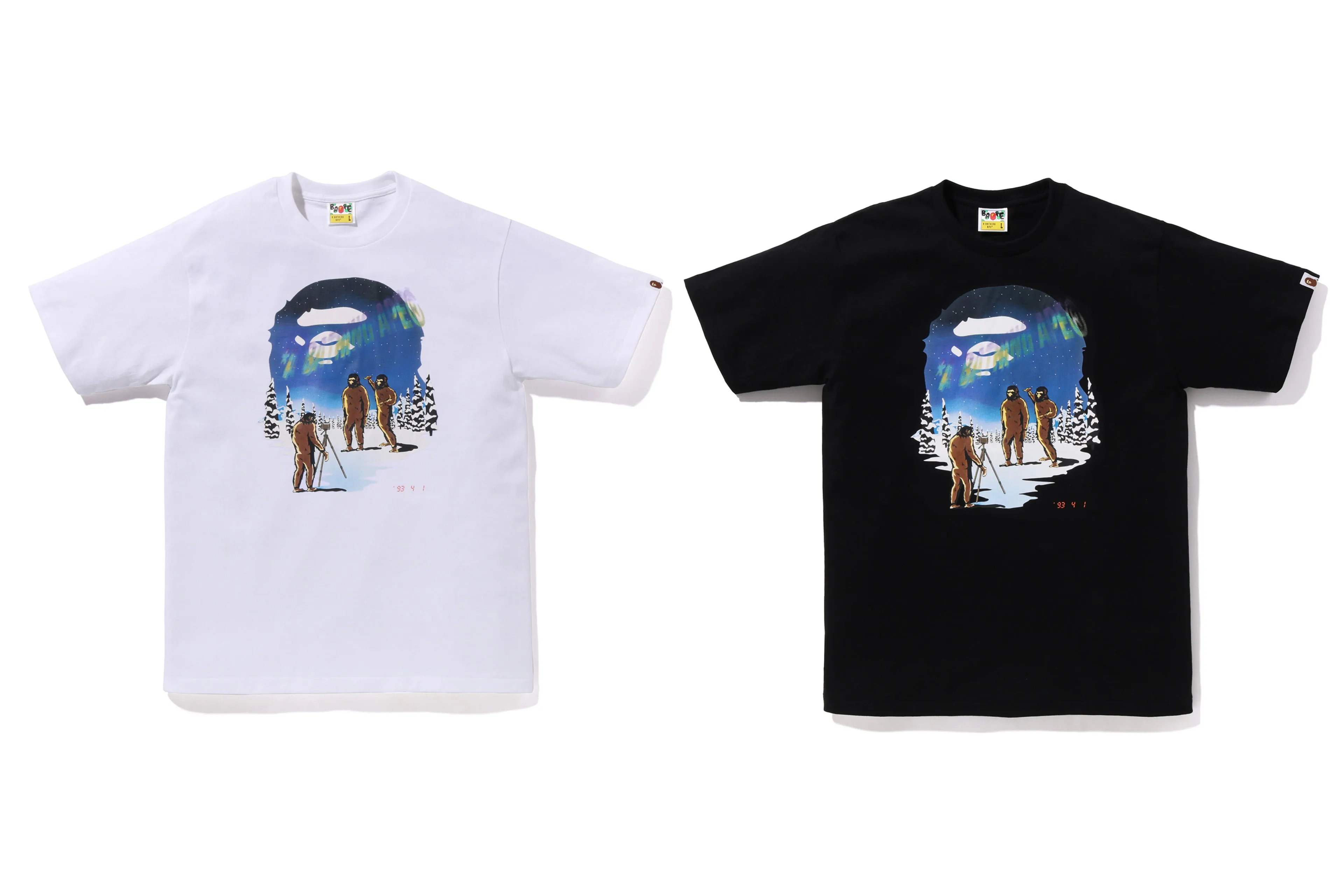 AURORA APE HEAD TEE sold by Bape product image thumbnail 5