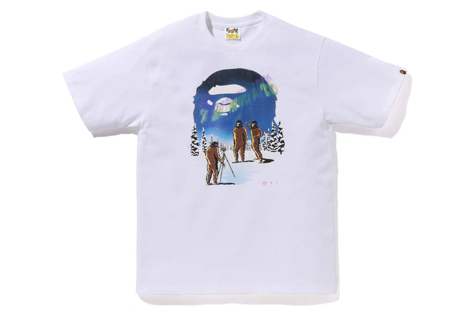AURORA APE HEAD TEE sold by Bape