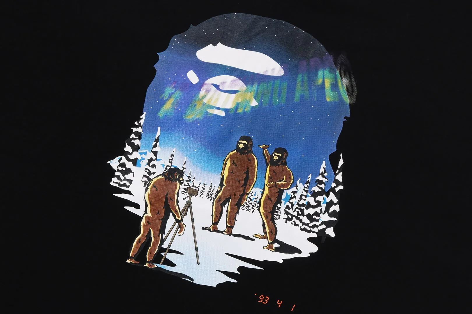 AURORA APE HEAD TEE sold by Bape product image thumbnail 4
