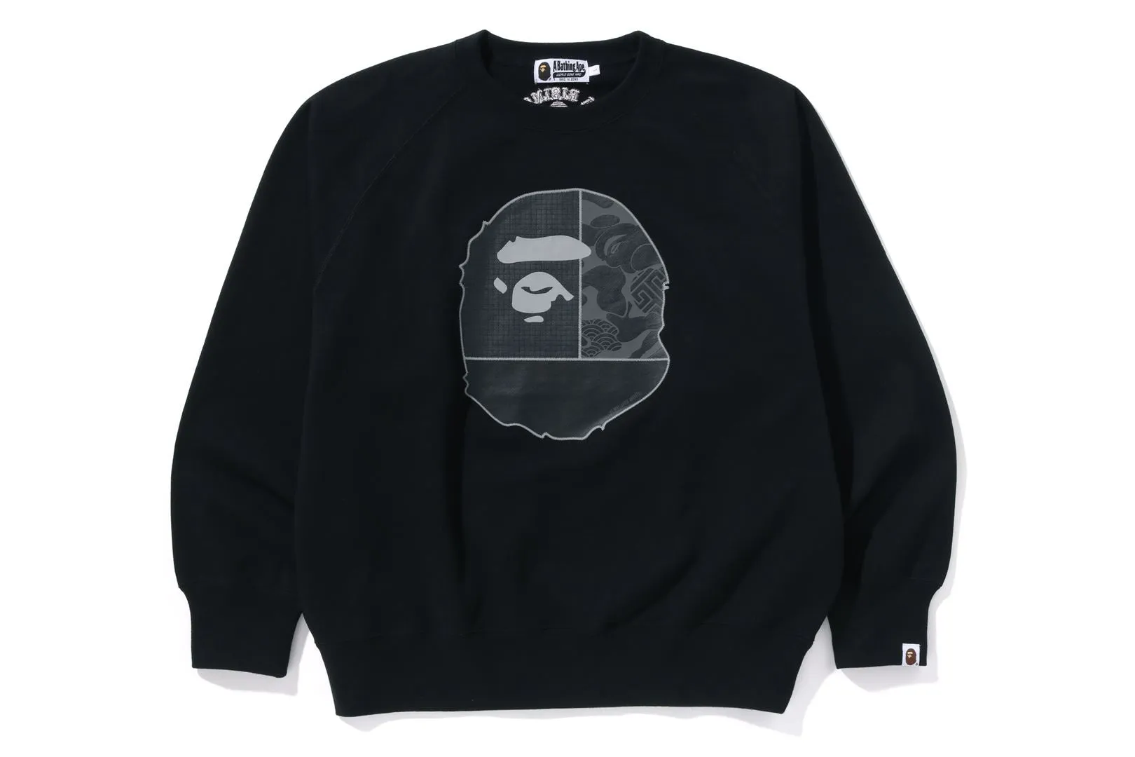 A RISING BAPE RELAXED FIT CREWNECK sold by Bape