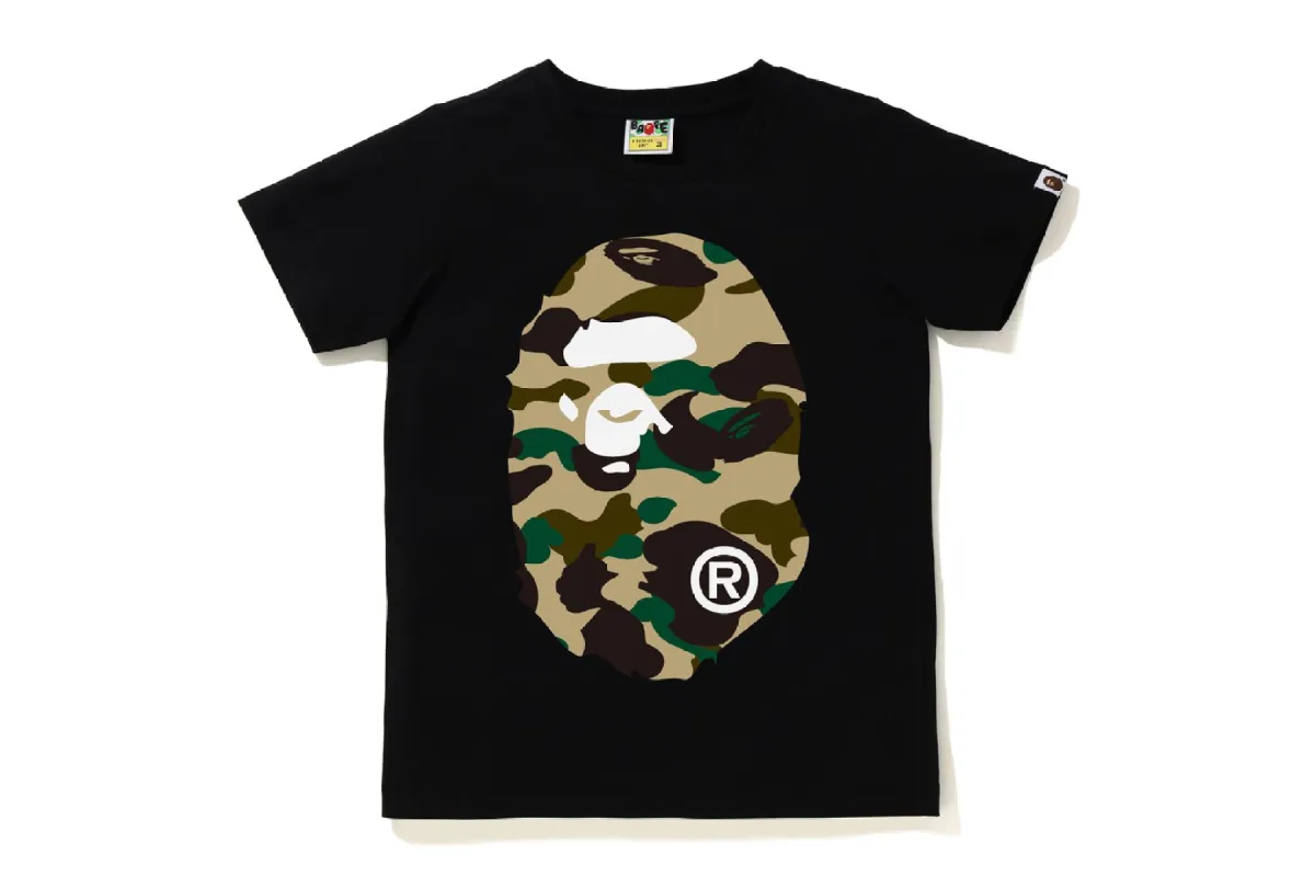 1ST CAMO BIG APE HEAD TEE sold by Bape