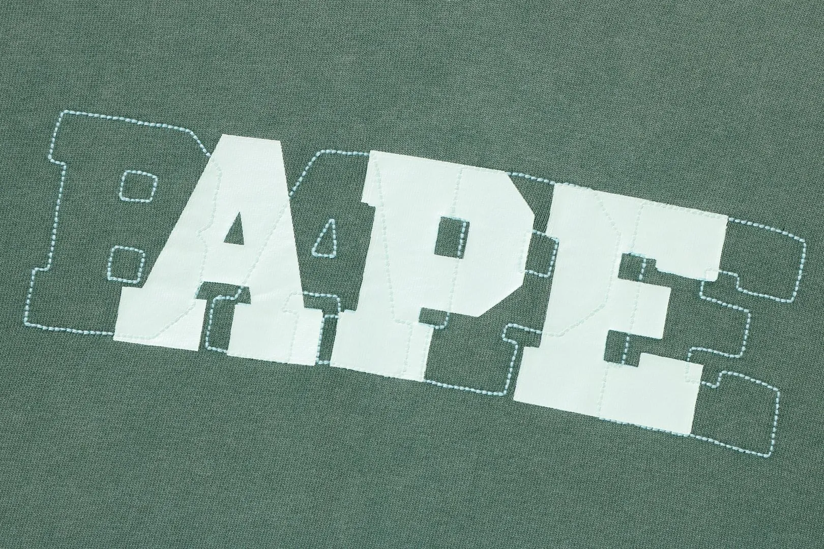 WASHED EFFECT RELAXED FIT PULLOVER HOODIE sold by Bape product image thumbnail 3