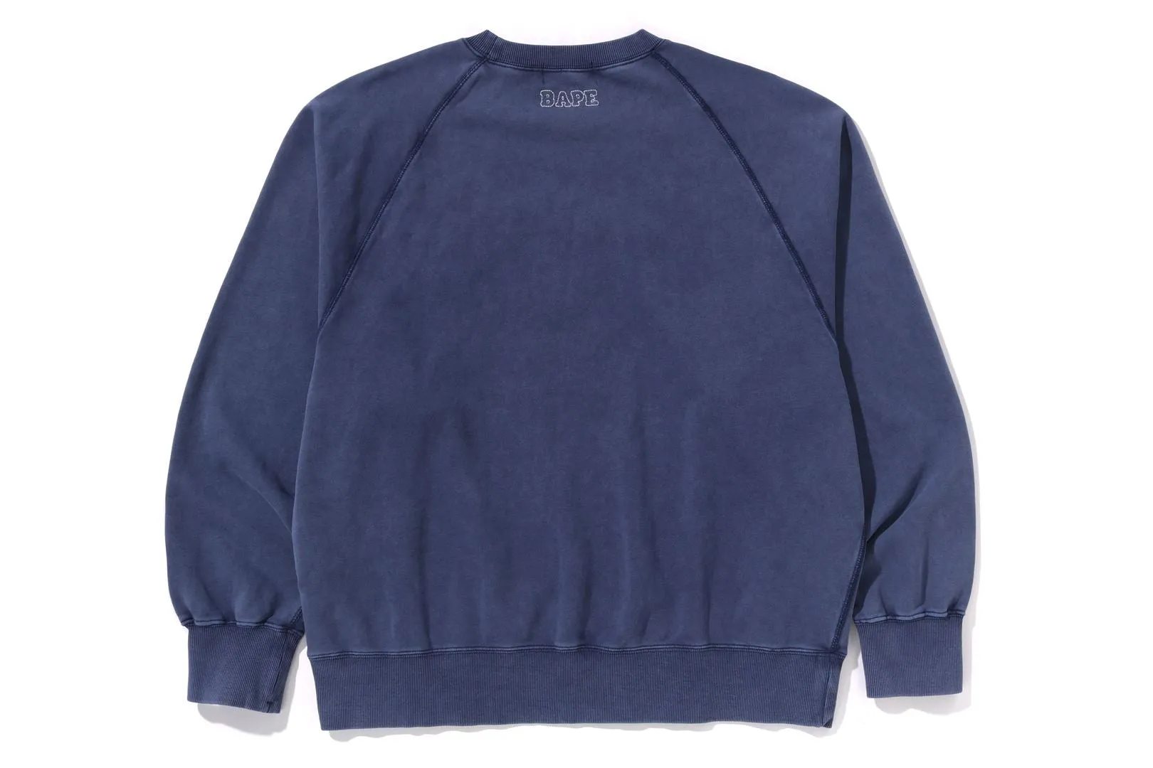 WASHED EFFECT COLLEGE PATCH RELAXED FIT CREWNECK SWEAT sold by Bape product image thumbnail 2