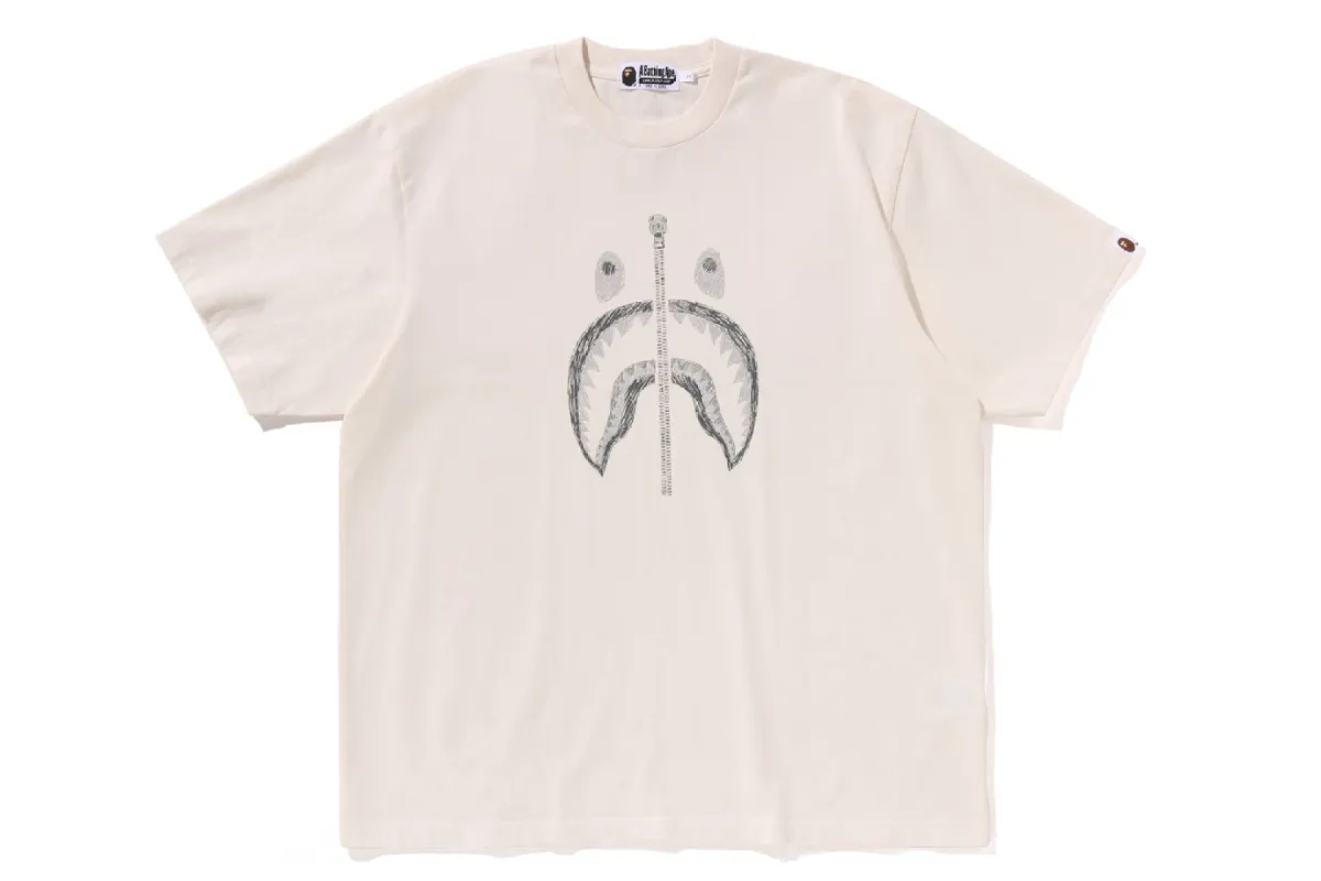 GARMENT DYE SHARK RELAXED FIT TEE sold by Bape