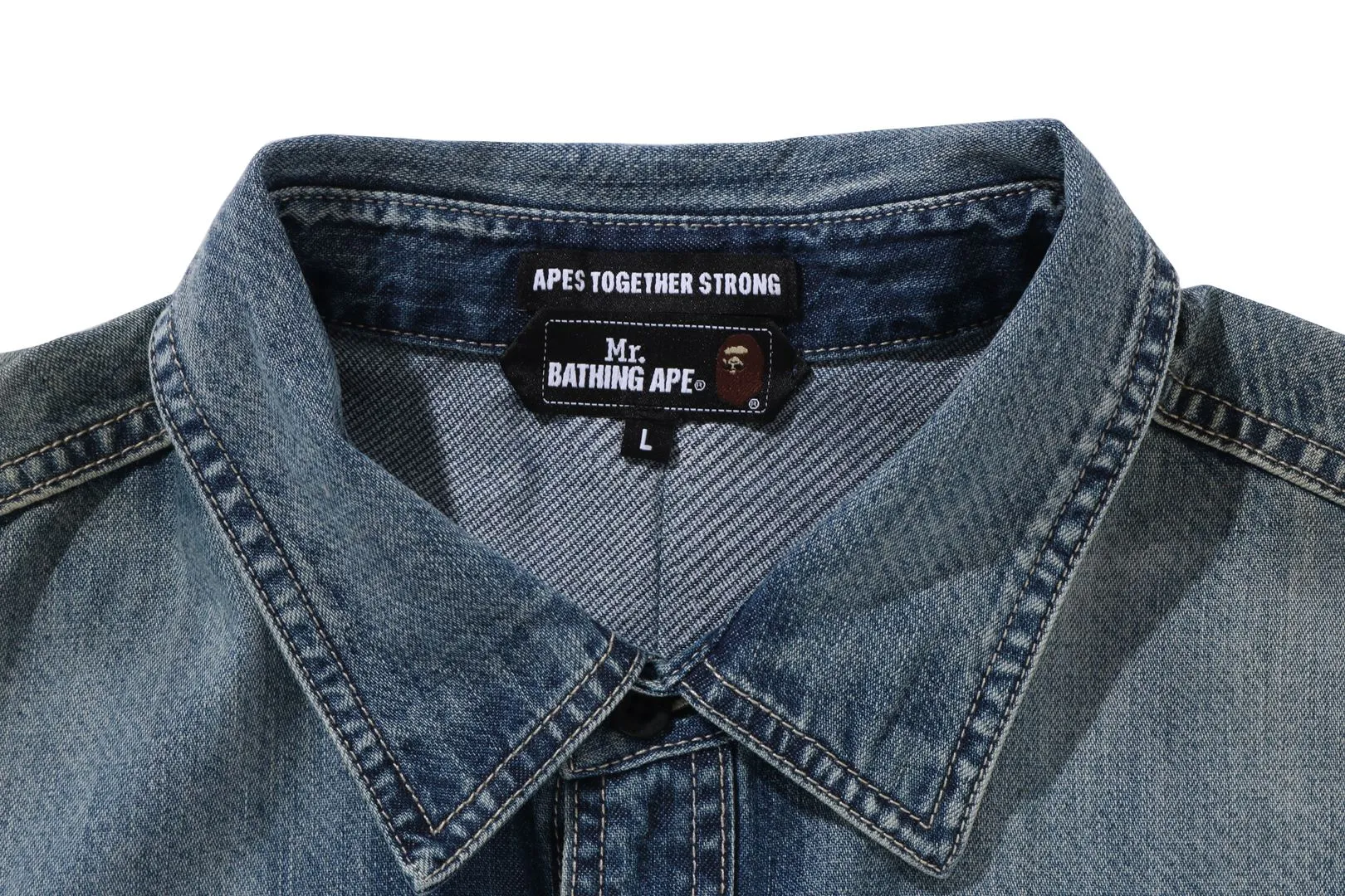 DENIM LS SHIRT sold by Bape product image thumbnail 3