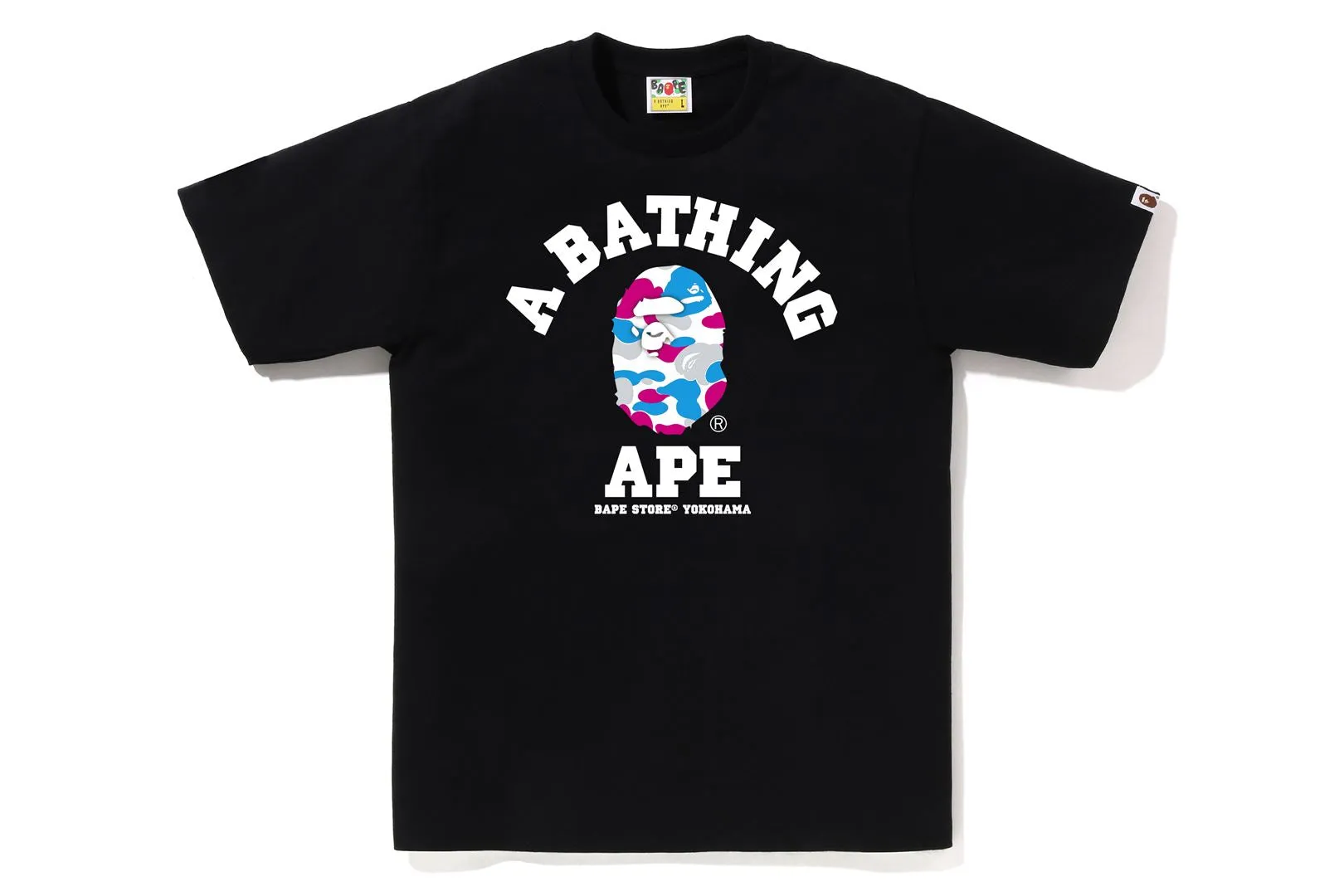 BAPE STORE YOKOHAMA CAMO COLLEGE TEE sold by Bape product image thumbnail 3