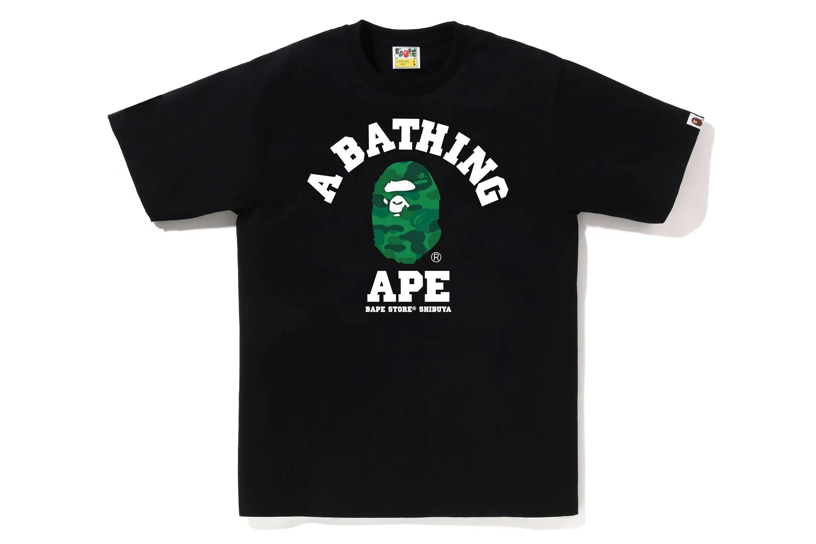 BAPE STORE SHIBUYA CAMO COLLEGE TEE sold by Bape product image thumbnail 3
