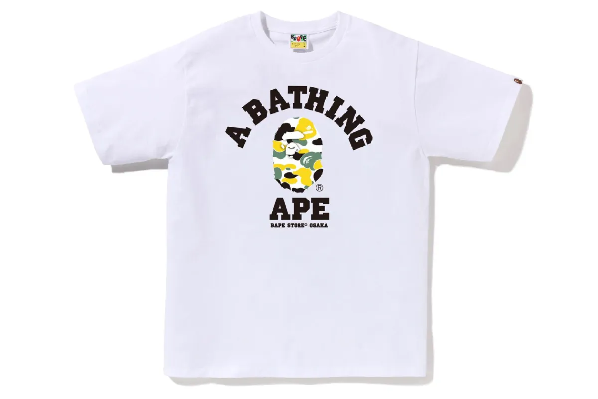 BAPE STORE OSAKA CAMO COLLEGE TEE sold by Bape