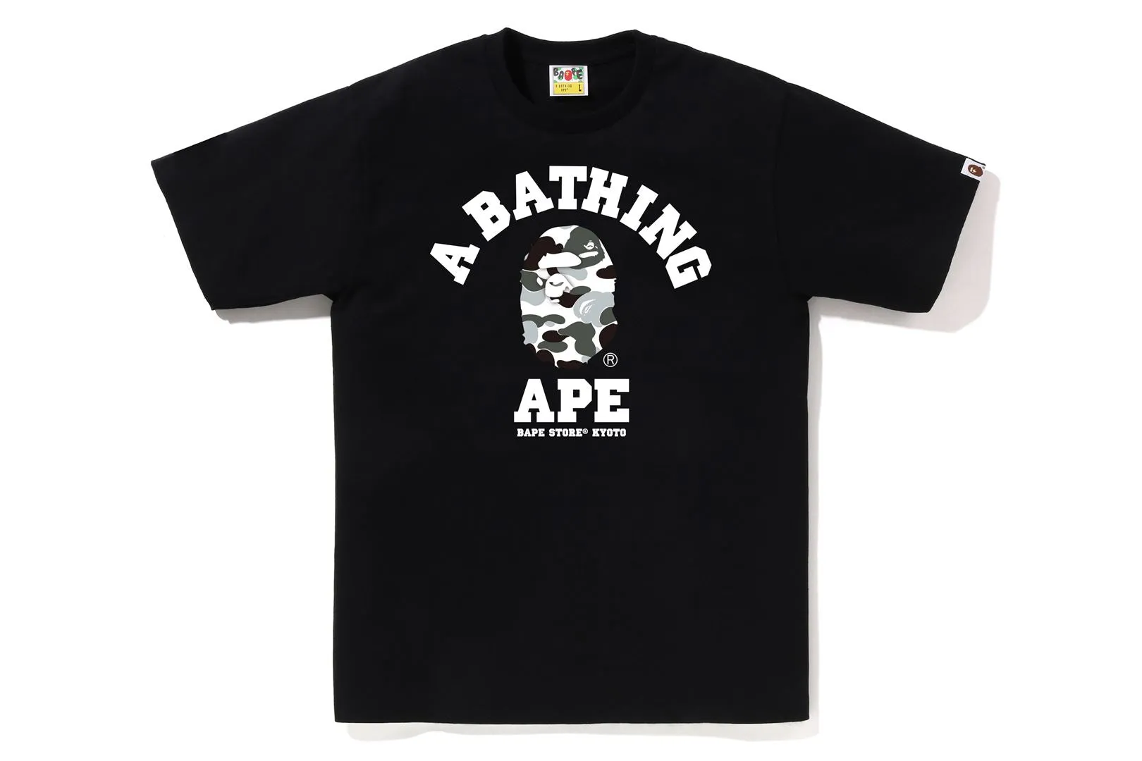 BAPE STORE KYOTO CAMO COLLEGE TEE sold by Bape product image thumbnail 3