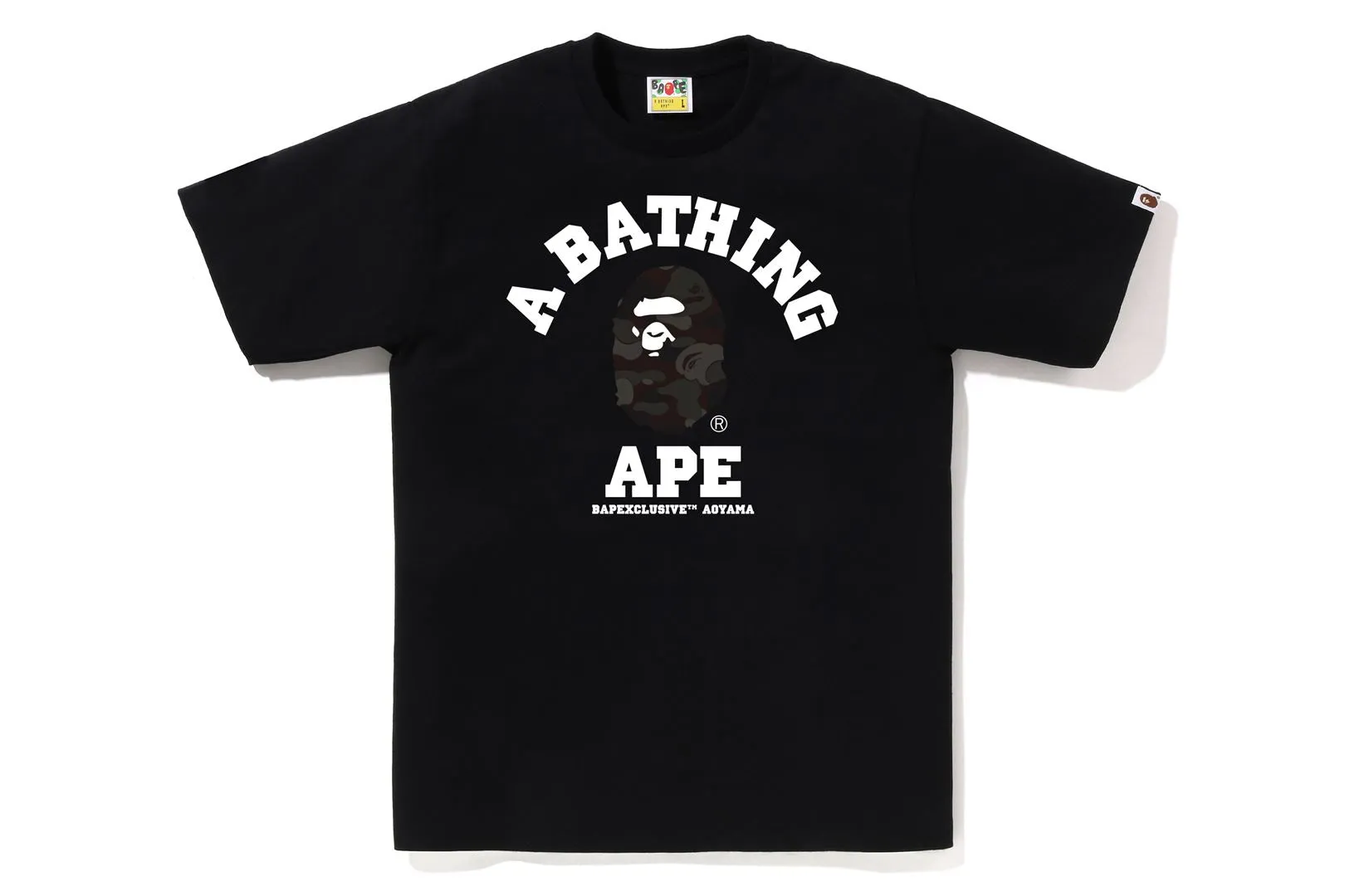 BAPE EXCLUSIVE AOYAMA CAMO COLLEGE TEE sold by Bape product image thumbnail 3