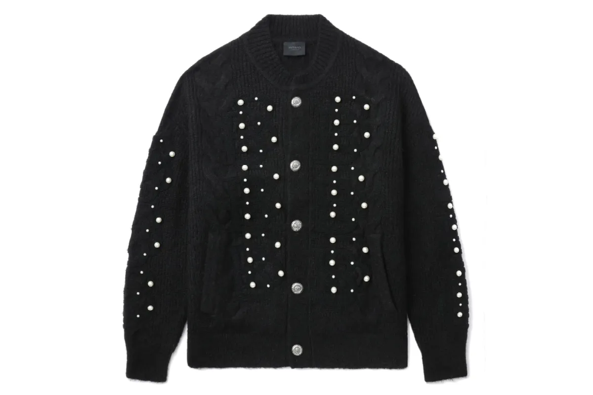 BAPE BLACK MONOGRAM CARDIGAN sold by Bape