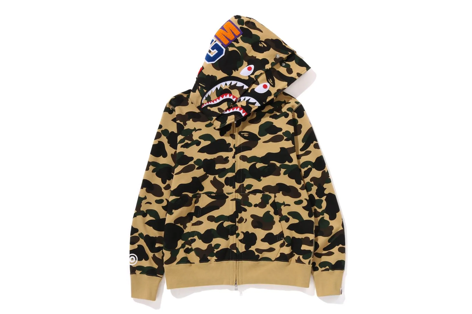 1ST CAMO SHARK FULL ZIP DOUBLE HOODIE sold by Bape product image thumbnail 5