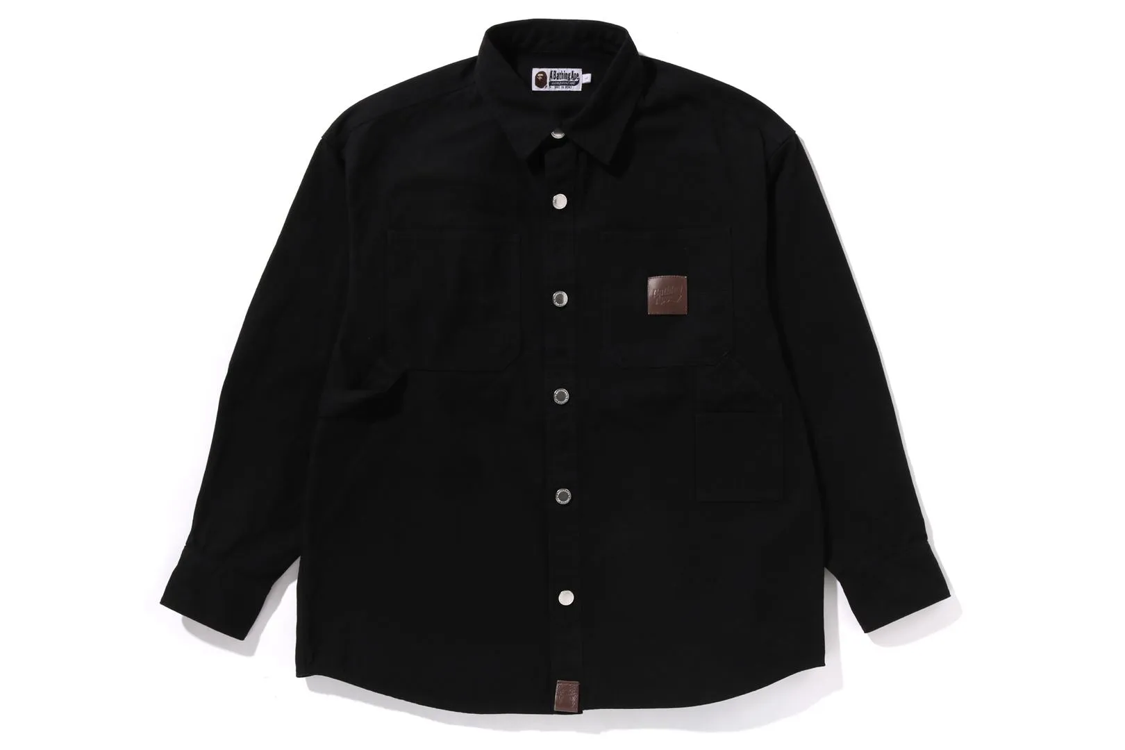 BATHING APE LOGO CANVAS LS WORK SHIRT sold by Bape product image thumbnail 5