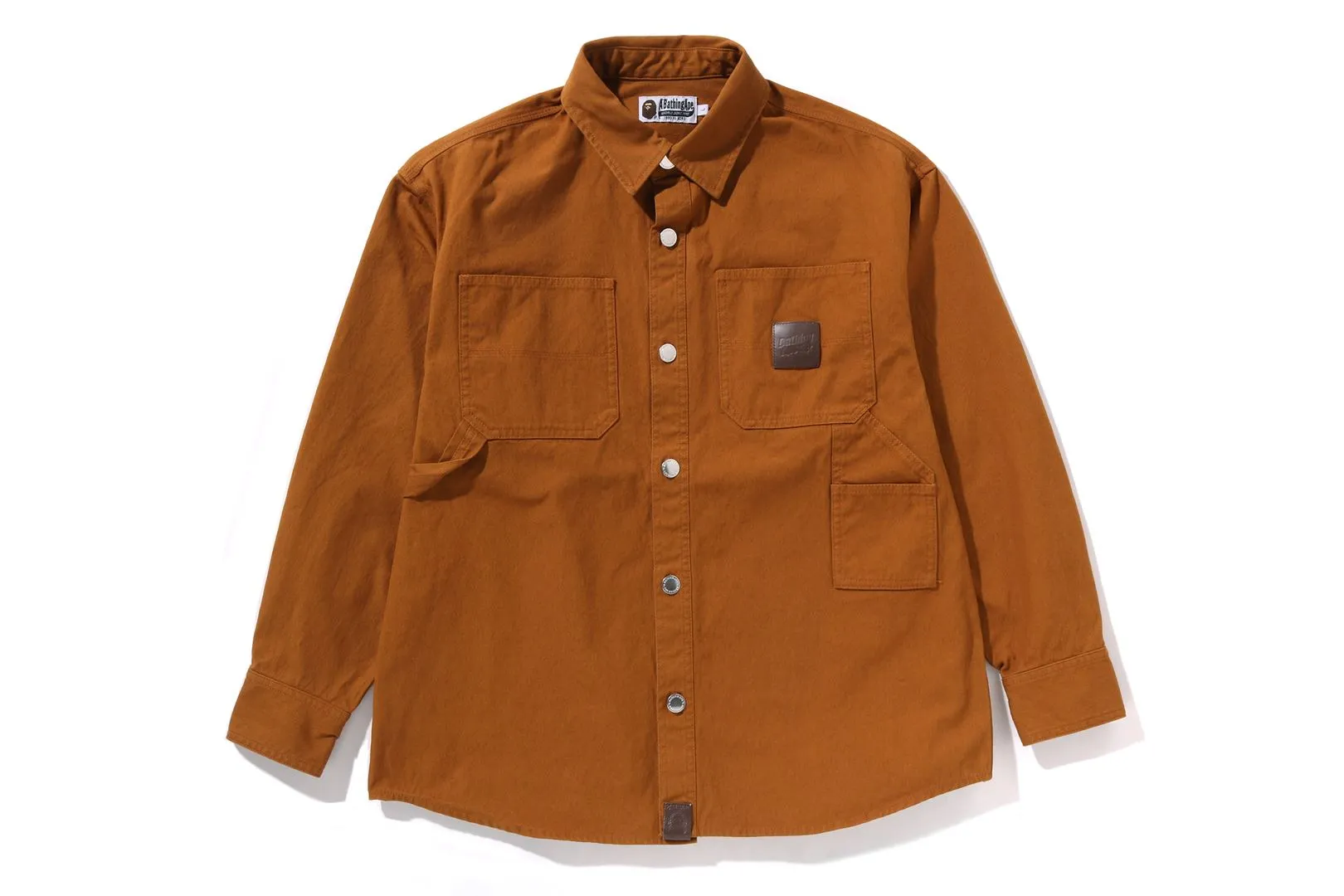 BATHING APE LOGO CANVAS LS WORK SHIRT sold by Bape