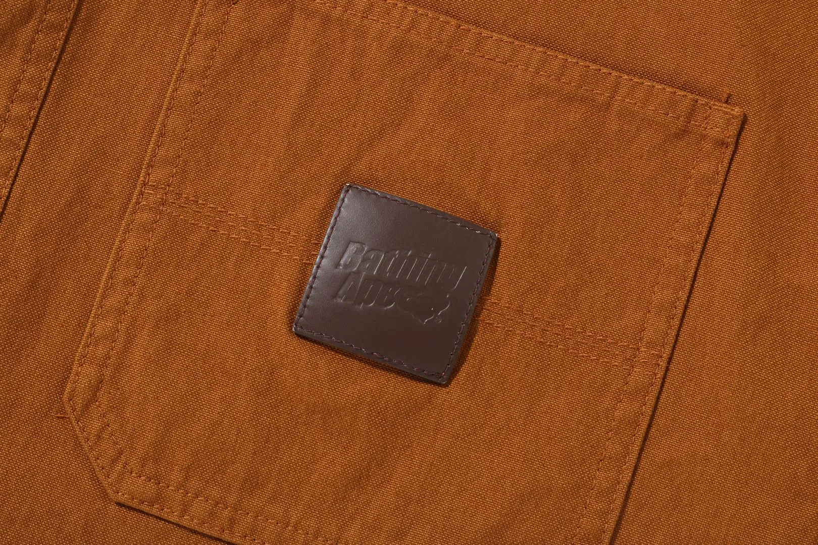 BATHING APE LOGO CANVAS LS WORK SHIRT sold by Bape product image thumbnail 3