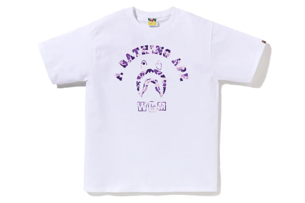 BAPE STORE TAIPEI SHARK COLLEGE TEE sold by Bape