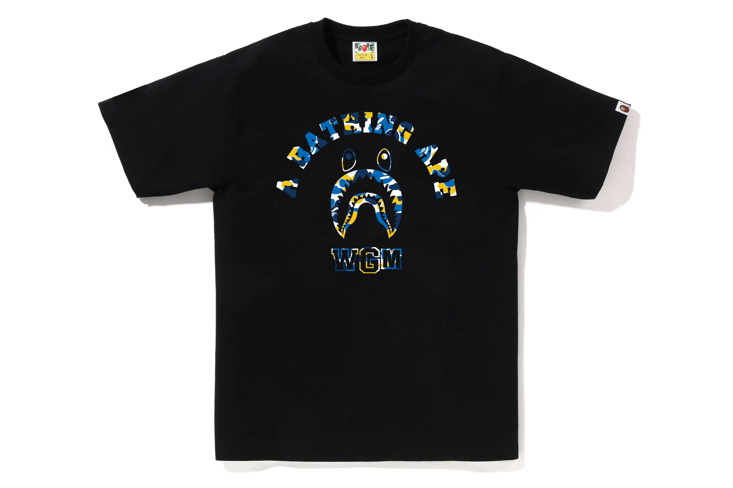 BAPE STORE SHANGHAI SHARK COLLEGE TEE sold by Bape